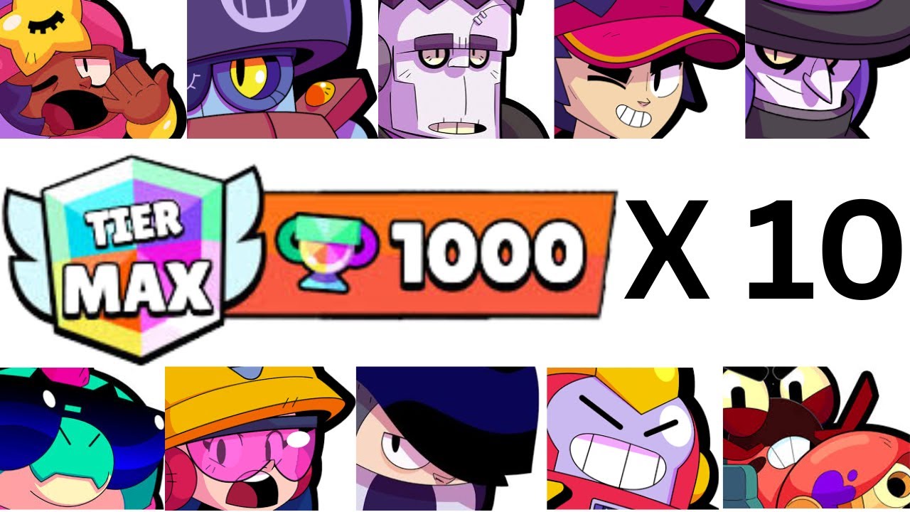 10 Brawlers to 1000 Trophies