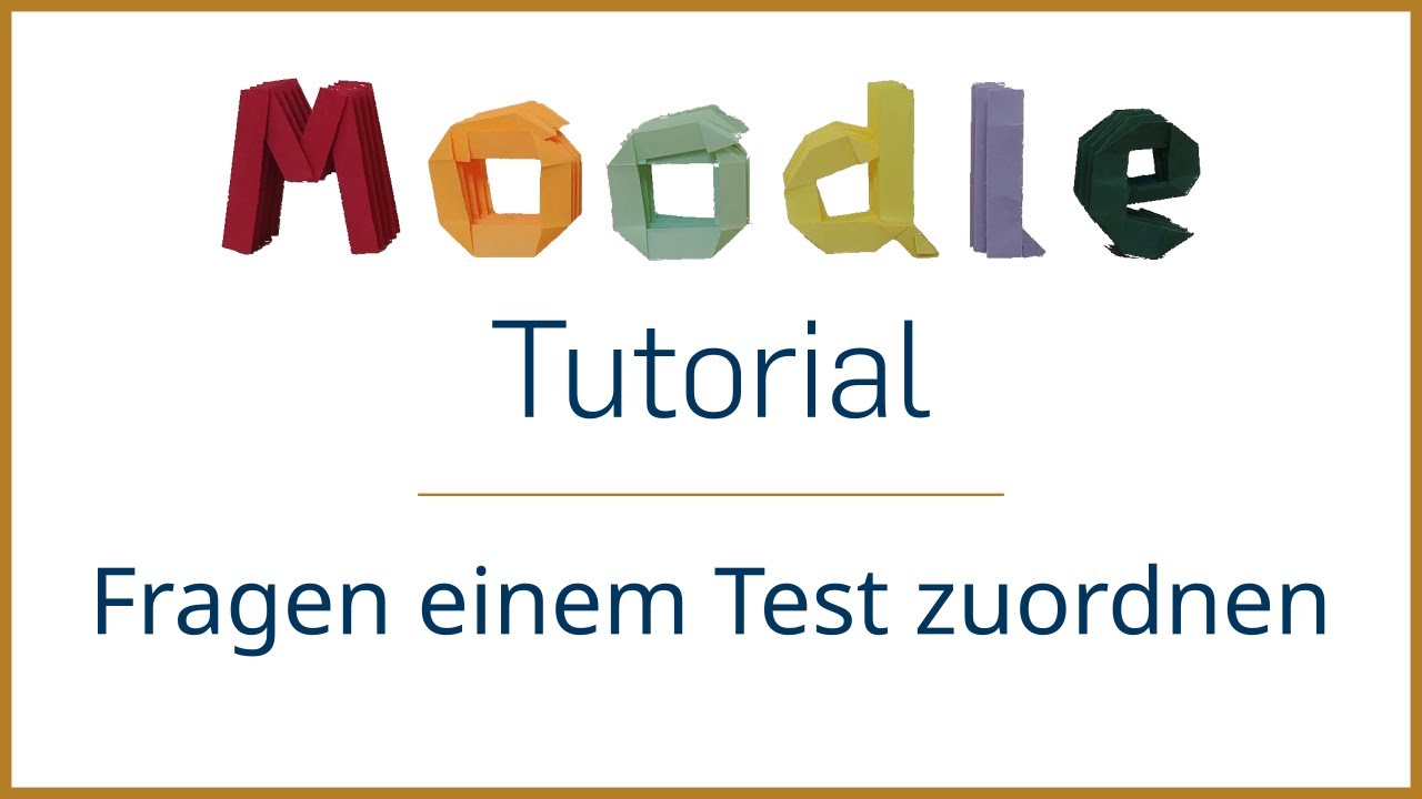 Fragen einem Test zuordnen