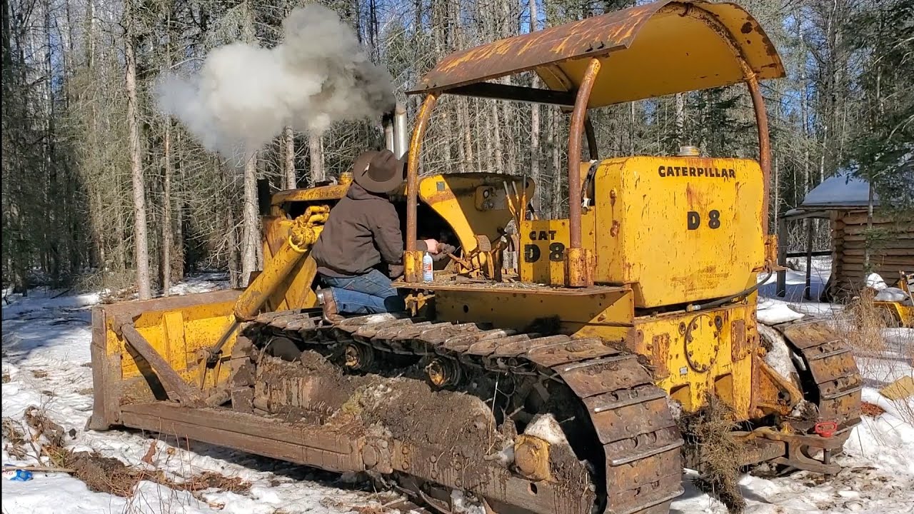 Logging with a Caterpillar 2U D8 Dozer