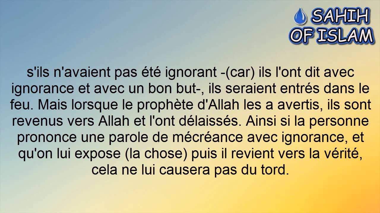 Prononcer une parole de mécréance -Cheikh Sâlih al Fawzan-