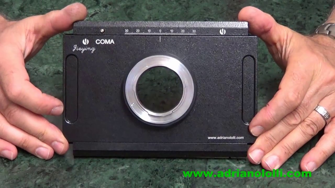 Piastra decentrabile  DSRL per banco ottico 4x5