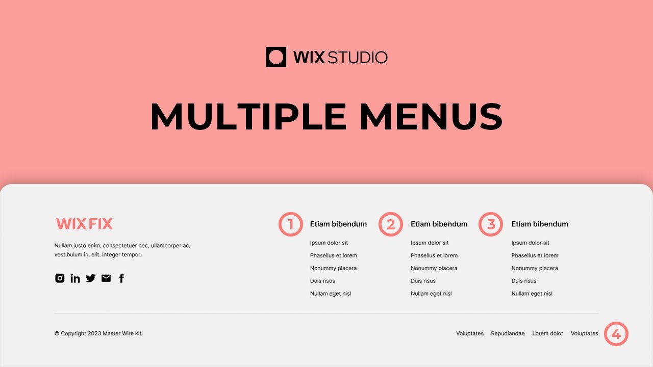 Несколько меню в Wix Studio | Wix Fix