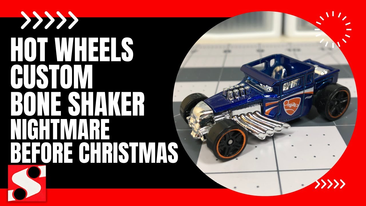Custom Hot Wheels Nightmare Before Christmas Bone Shaker 