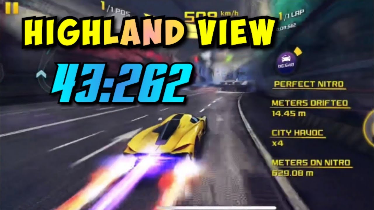 Highland View 43:262 || Gauntlet Defence🛡️Lap, Asphalt 8