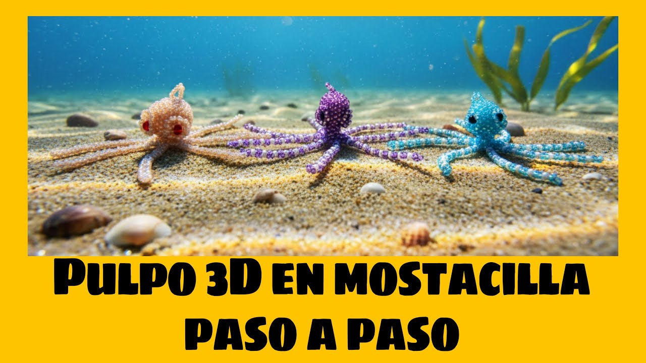 Así se hace tu primer Pulpo en Mostacilla 3D 🐙