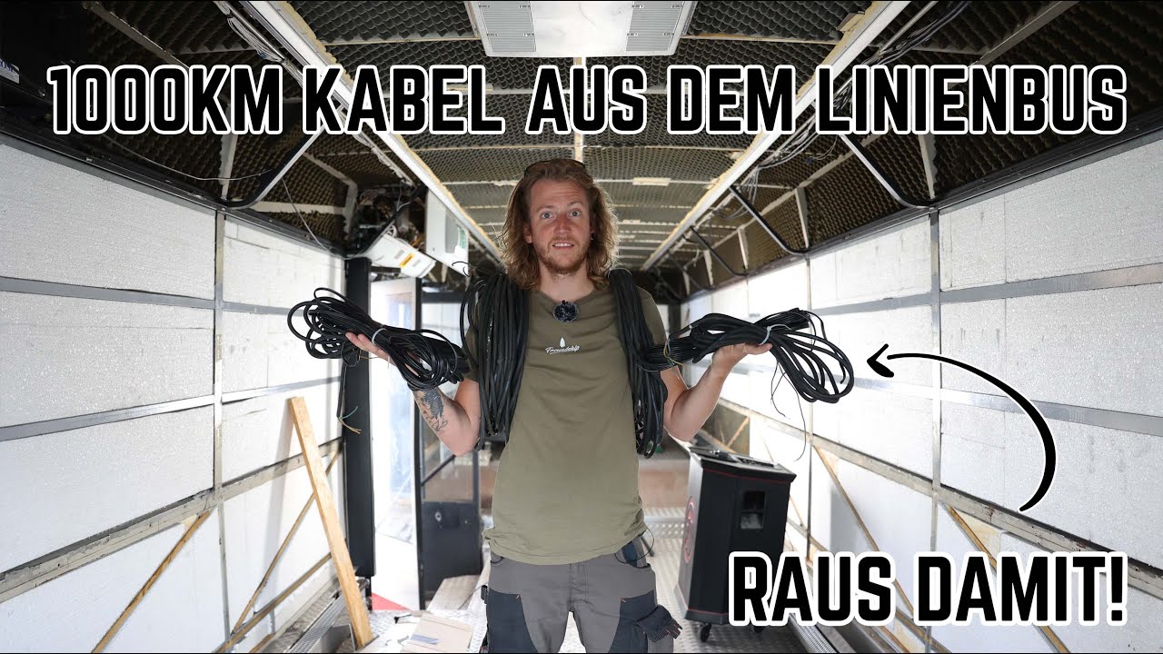 Soooo viele Kabel im Linienbus!😱 Wand und Decken Verkleidungen demontieren! Challenge für euch 🎶