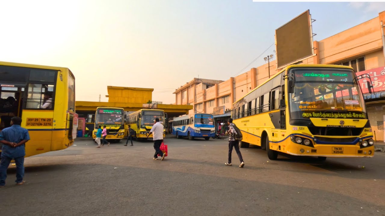 Salem Central Bus Stand - Walking Tour 🔥 Tamilnadu, India 🔥Bharat Ratna Dr. M.G.R. Central Bus Stand