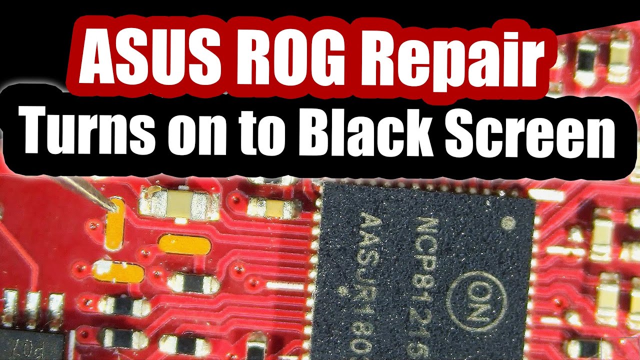 Ремонт ASUS ROG — черный экран не загружается, но подсветка клавиатуры включена