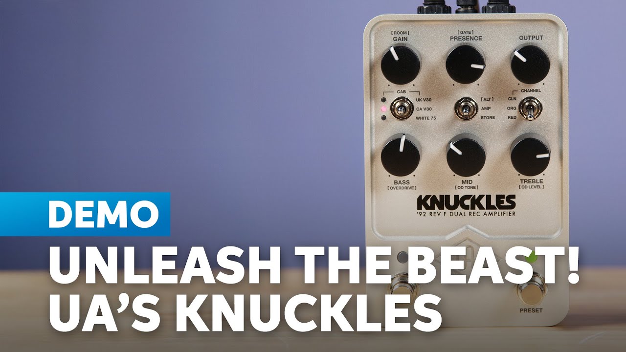 Педаль усилителя Universal Audio UAFX Knuckles '92 Rev F Dual Rec