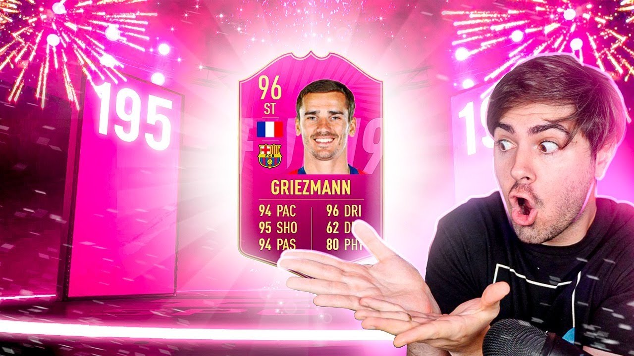 O SONHADO 195 CHEGOU! E A INCRÍVEL CARTINHA DO GRIEZMANN JÁ NO BARCELONA!!! FIFA UT 19!