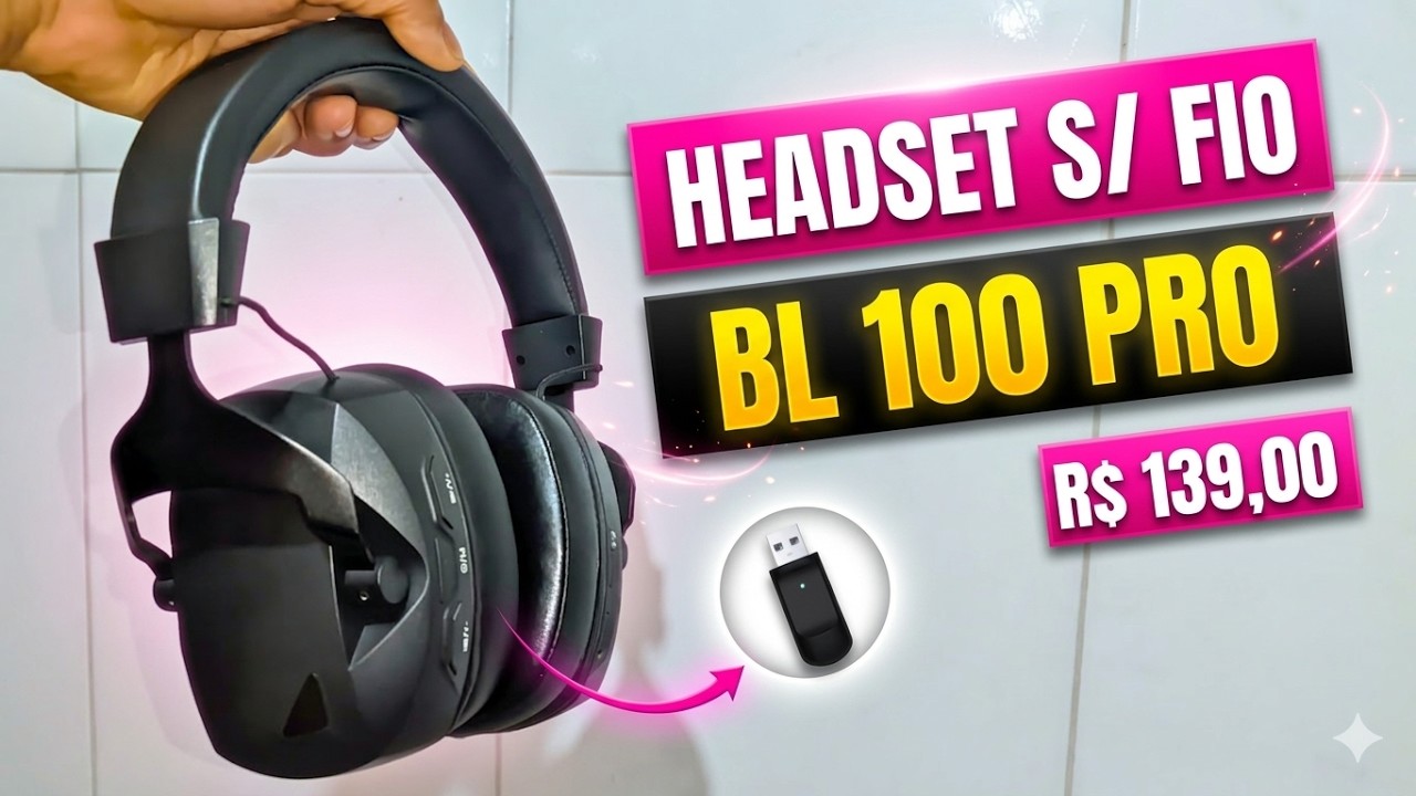 Headset SEM FIO BL 100 PRO