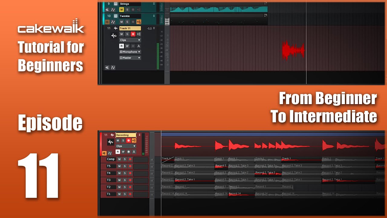 Cakewalk Tutorial E11 • How to Record Audio in Cakewalk