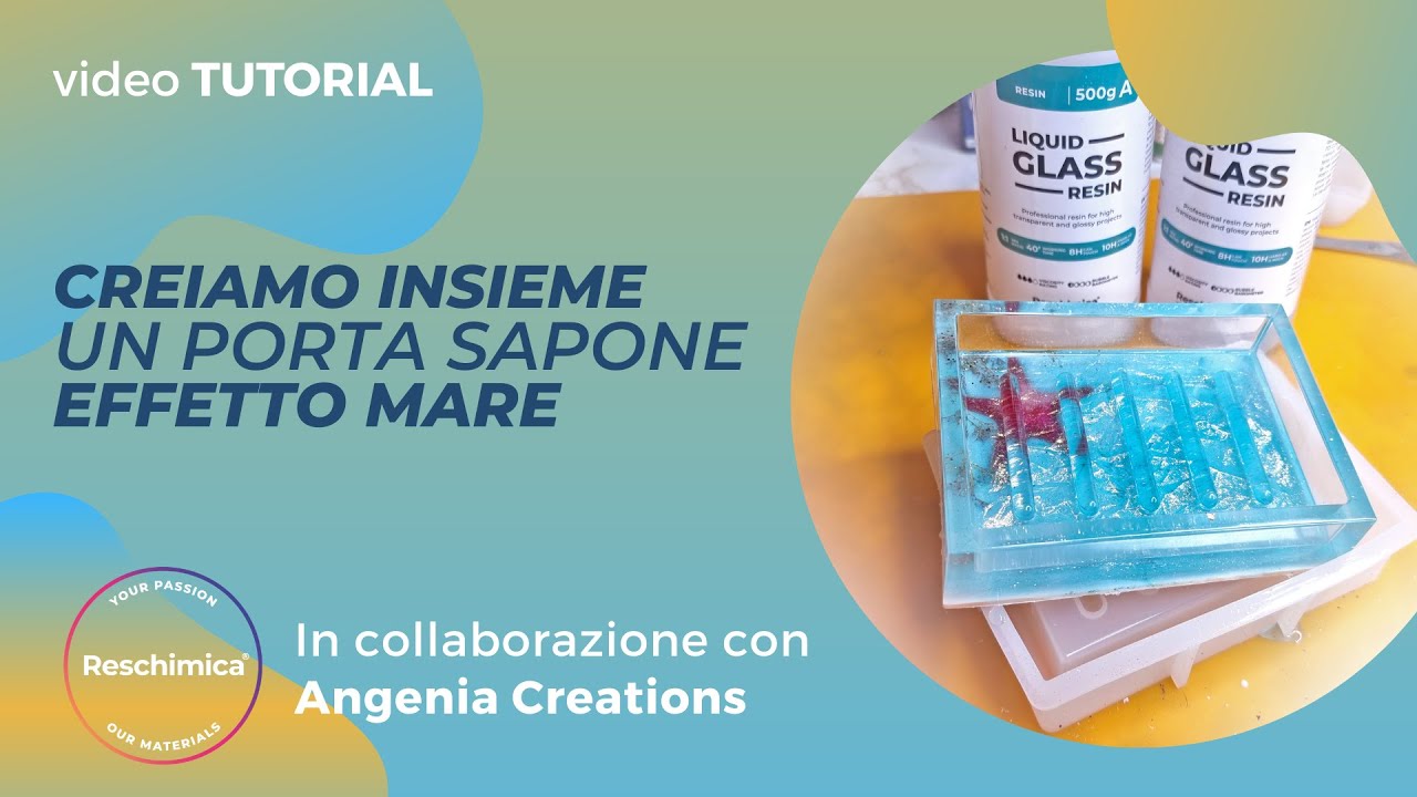 Creiamo insieme ad @AngeniaWolf un porta sapone in resina con l'effetto del mare 🏖