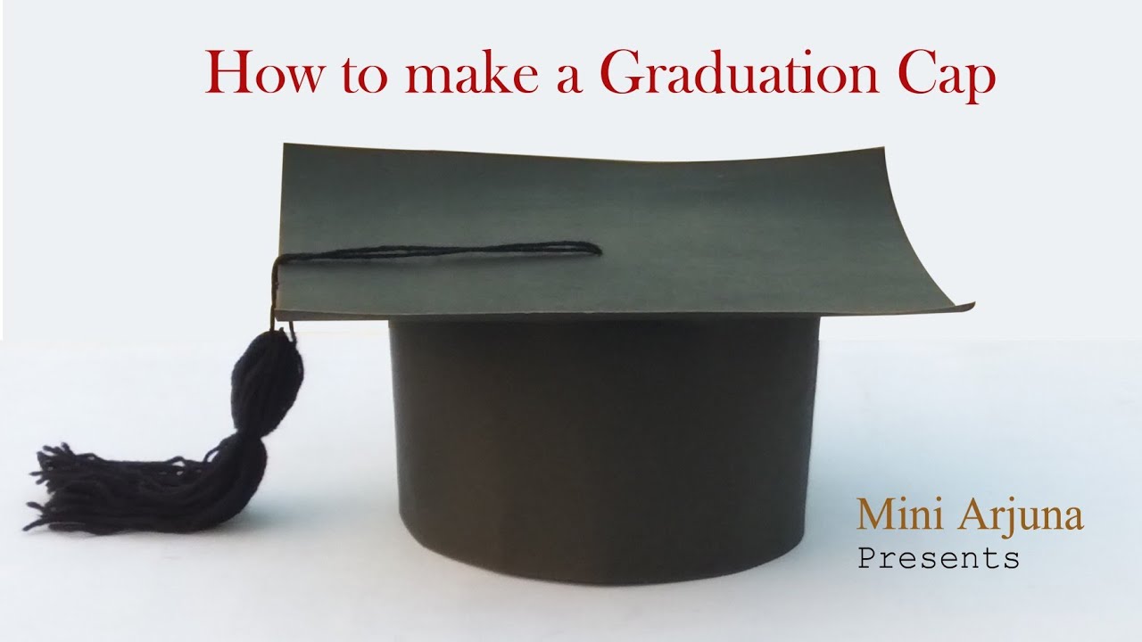 How to make a graduation cap/How to make a paper graduation hat/DIY graduation cap