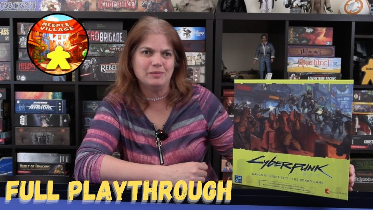 Cyberpunk 2077 Gangs of Night City Board Game Full Playthrough