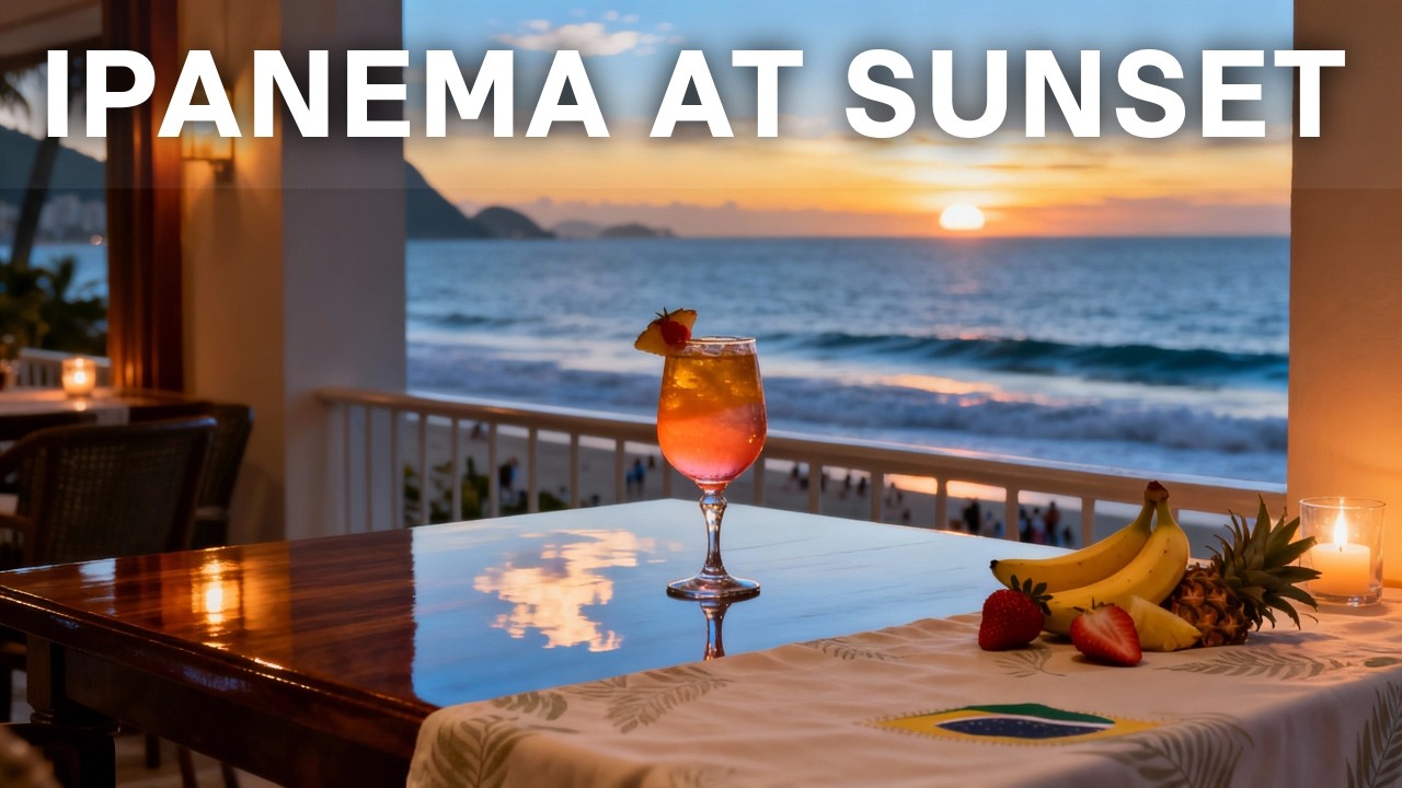 IPANEMA at Sunset 🇧🇷 Soft Brazilian Bossa Nova Vocal for Calm Evenings 夜