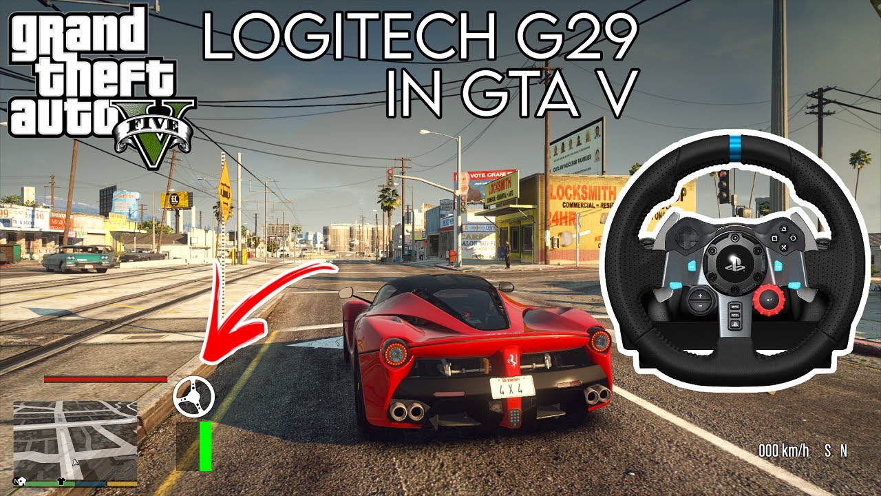 HOW TO USE A STEERING WHEEL IN GTA V | Logitech G29 | Manual Transmission Mod