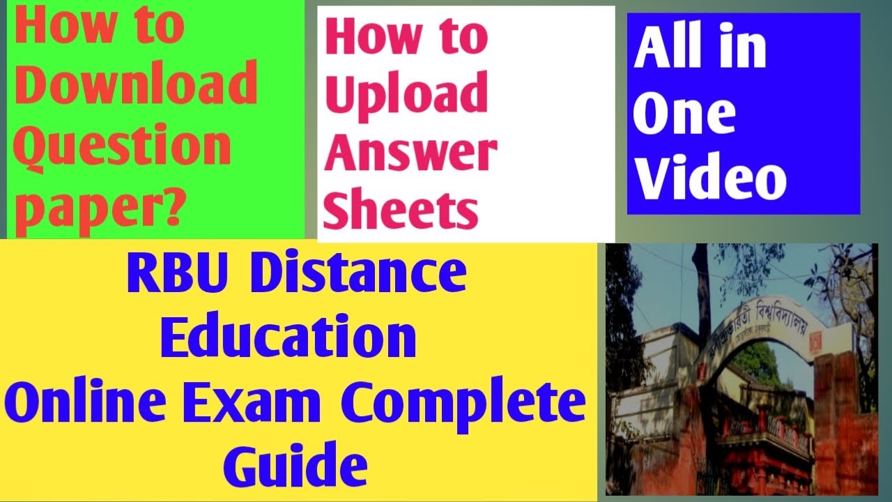 RBU Distance Education Online Exam Full Guide/ RBU DDE Exam/ All Notification in One Video
