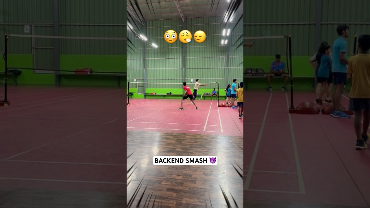 Backhand Brilliance! 😳 Net Smash to End the Rally | Badminton Singles