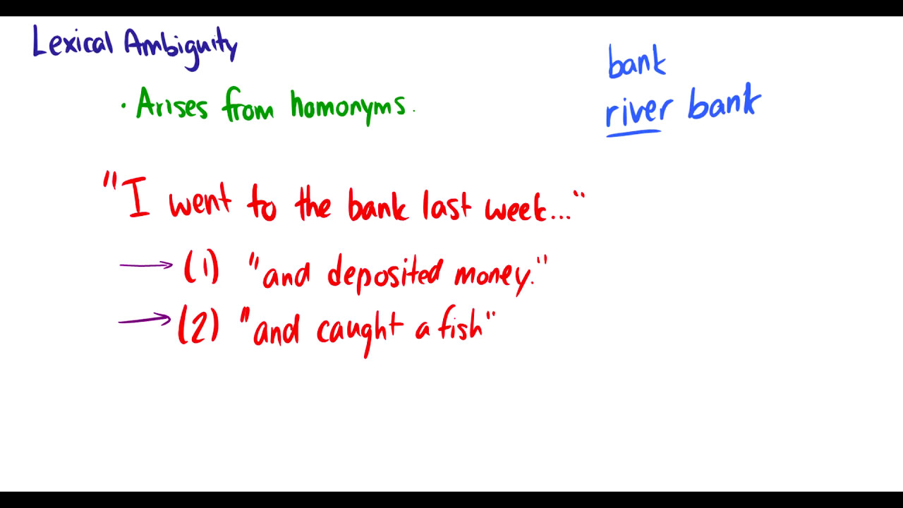 [Introduction to Linguistics] Ambiguity, Entailment, Paraphrase, and Contradictions