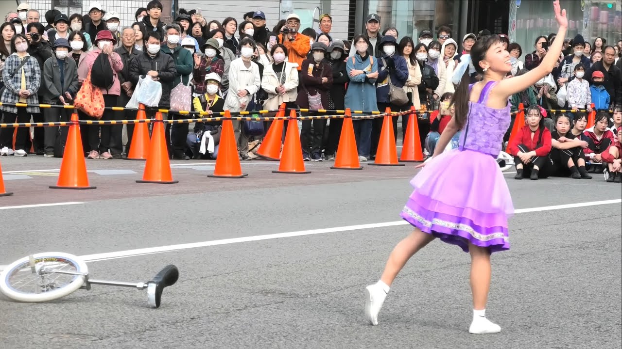 一輪車パフォーマンス  第69回静岡まつり 追手町会場（2025.04.05）