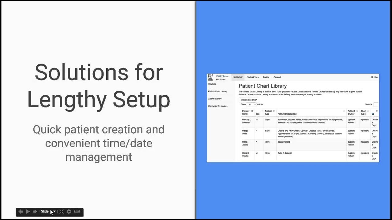 EHR Tutor Features for Simulation and Skills Labs