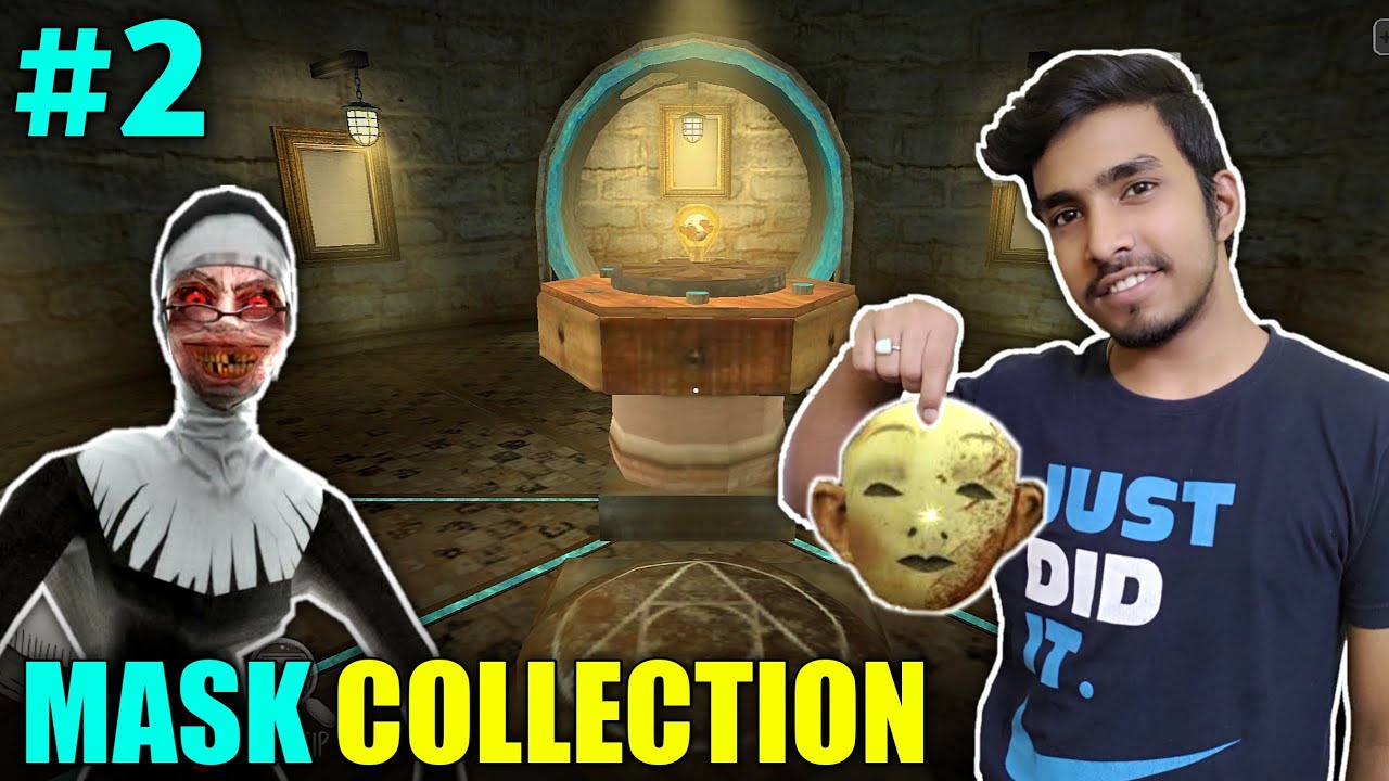 COLLECTING MASK PIECES | EVIL NUN HORROR GAMEPLAY #2