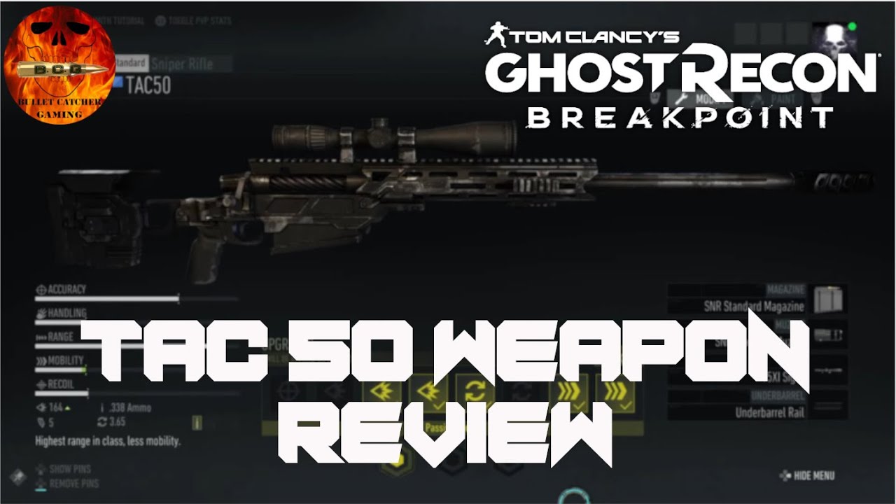 Ghost Recon Breakpoint - TAC 50 Weapon Test And Review