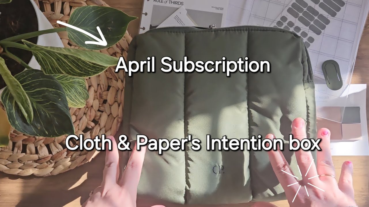 Unboxing Cloth and Paper's FIRST EVER Intention Box!