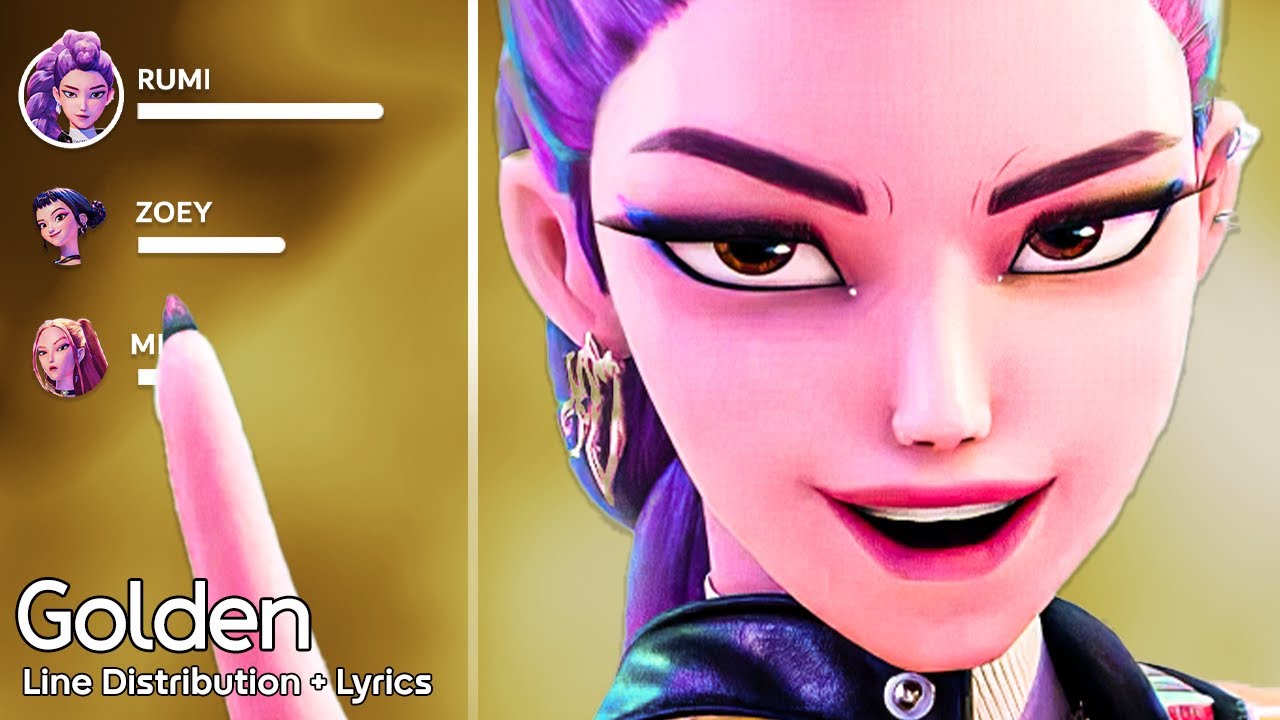 HUNTR/X - Golden - Line Distribution + Lyrics #huntrix  #netflix #kpop  #trending