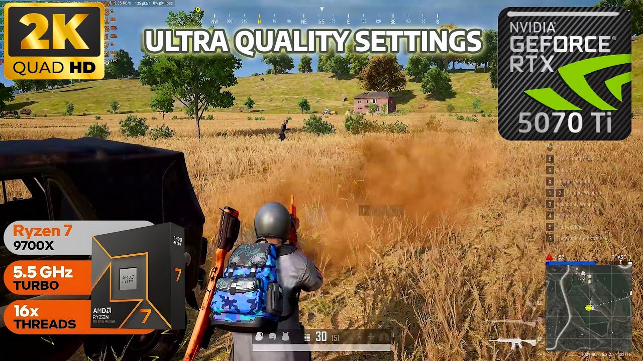 RTX 5070 Ti - PUBG - High Quality Gameplay - 2K