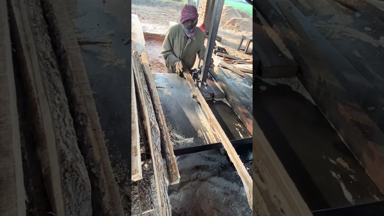 Bandsaw is in action 