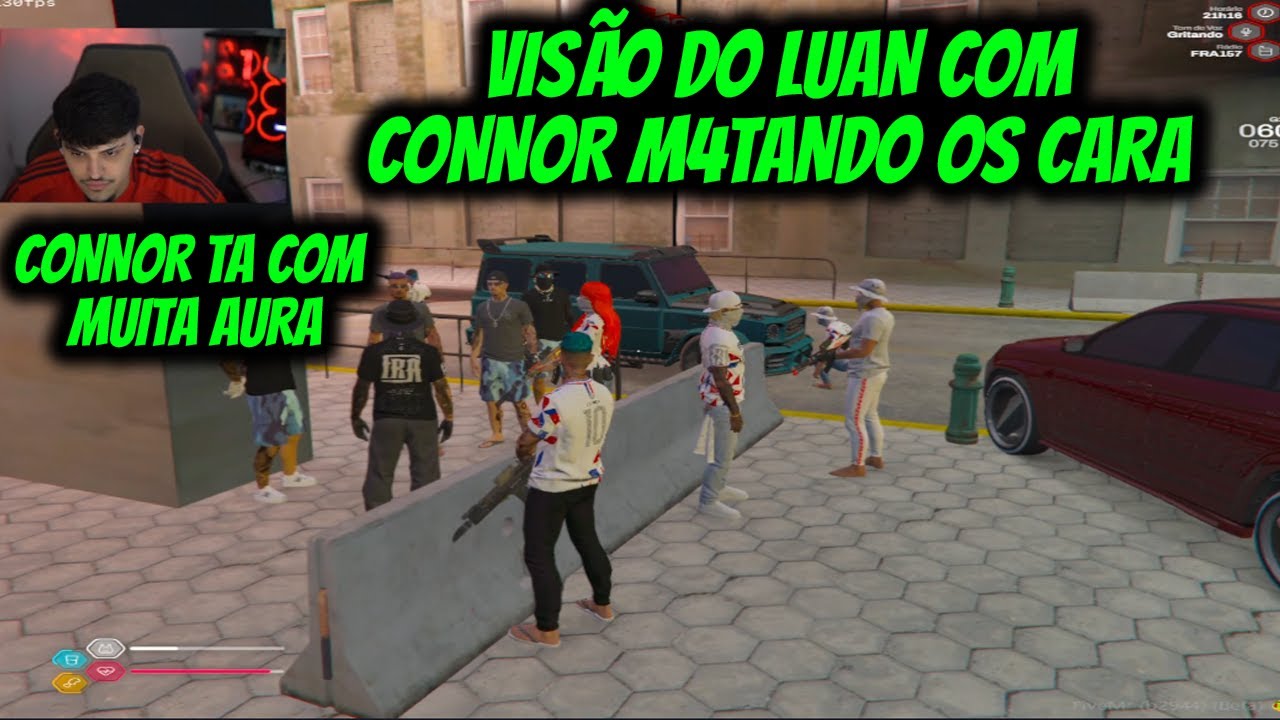 VISÃO DO LUAN COM CONNOR M4TANDO OS CARA