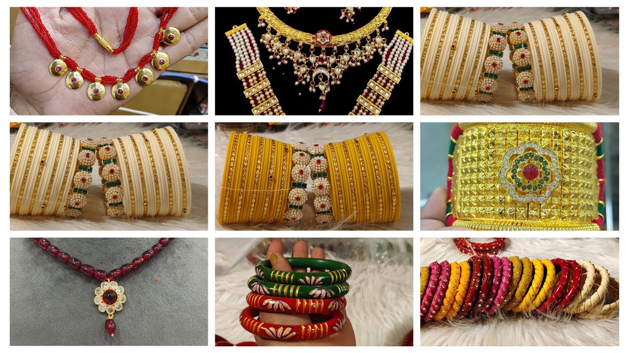 Rajputi rajwadi jewellery and rajputi rajwadi chura collection 🥳 aapke liye bangles collection 🎉