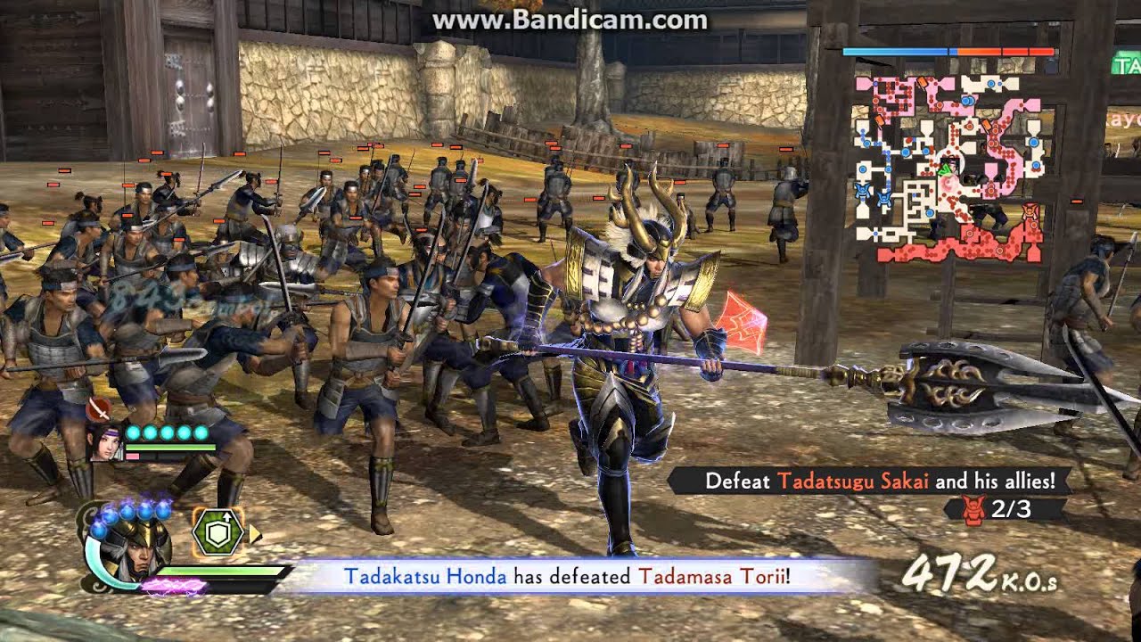 samurai warriors 4 tadakatsu honda musou attack