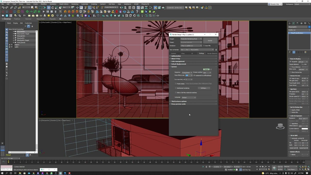 Cómo iluminar interiores diurnos con V-Ray 5 para 3ds Max