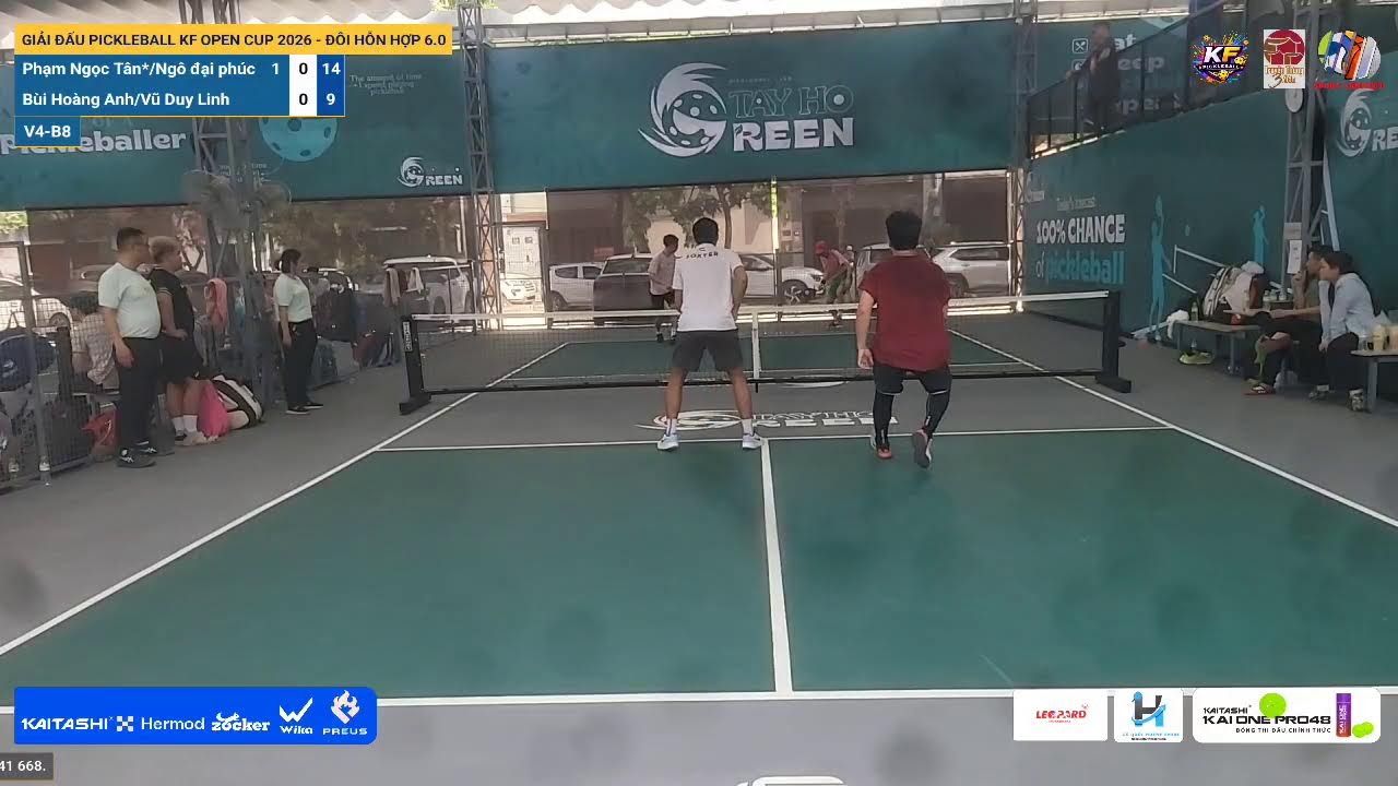 LIVE | GIẢI ĐẤU PICKLEBALL KF OPEN CUP 2026 - ĐÔI HỖN HỢP 6.0 | V4-B8