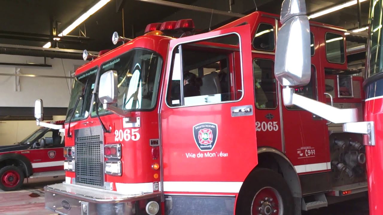 S&eacute;curit&eacute; Incendie de Montr&eacute;al # 2065 Montreal Fire Department Responding
