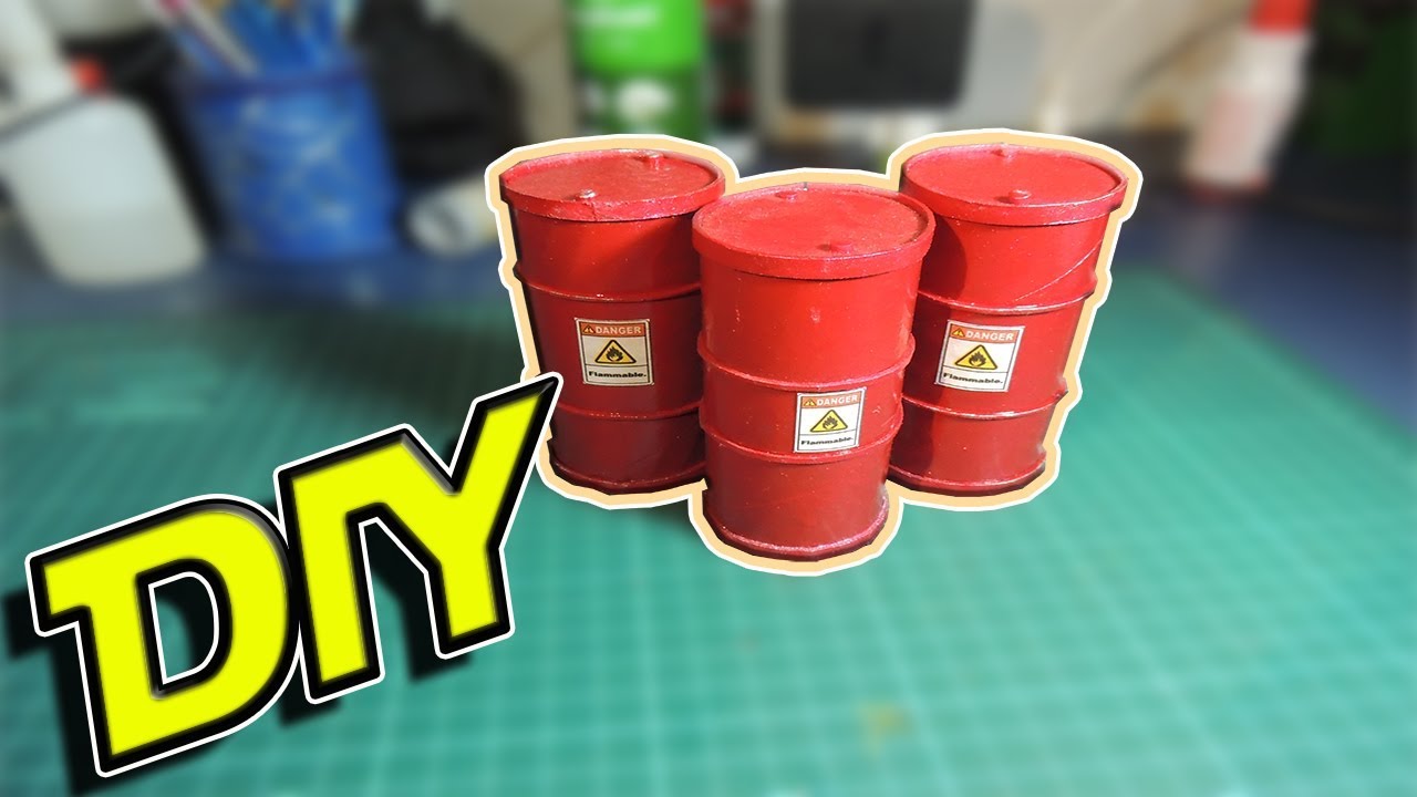 DIY - Barris de Combustível para Dioramas!!!