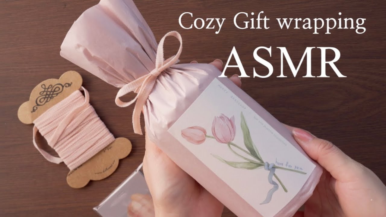 ASMR 바스락거리는 포장소리 모음🎁 Relaxing Gift Wrapping Sounds•No talking