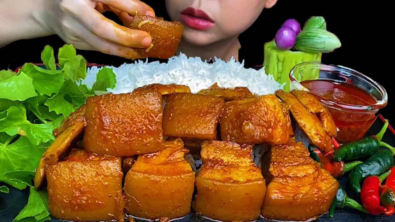 Pork Belly With Jengkol * MUKBANG SOUNDS *