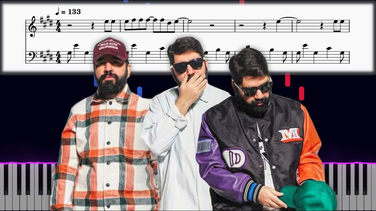 Alireza JJ Ft Shayan Eshraghi - Ghesmate Man - Amoozesh Piano - جی جی شایان اشراقی - قسمت من - پیانو