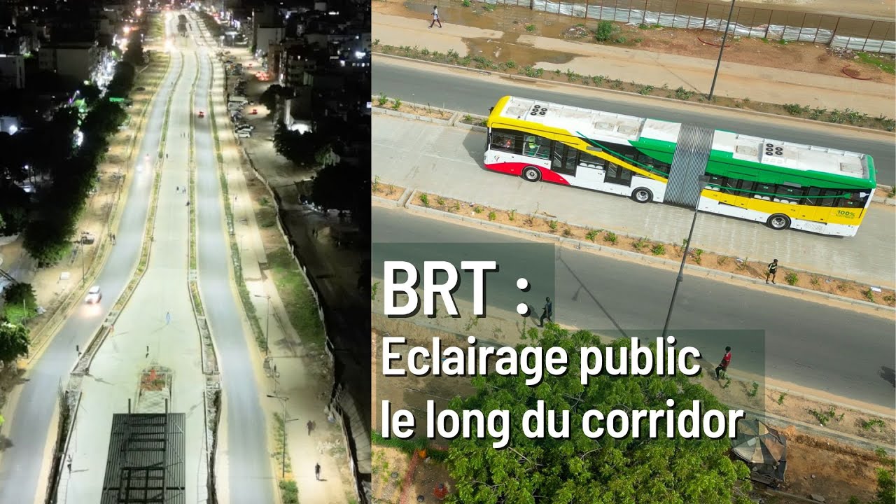 BRT DAKAR : ECLAIRAGE PUBLIC LE LONG DU CORRIDOR