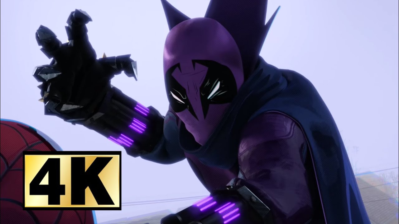 Spiderman (Miles Morales) vs Prowler (Merodeador) | 4K | Espa&ntilde;ol latino