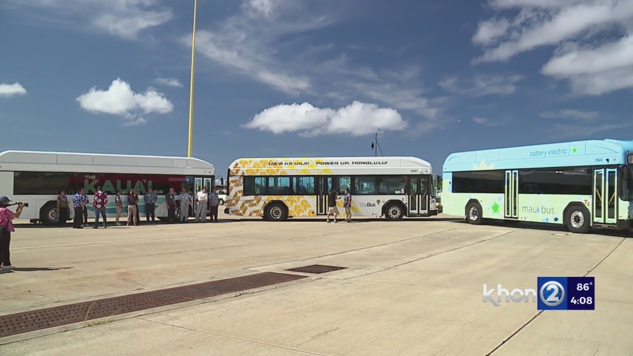 A breath of fresh air: EV buses are debuting island wide