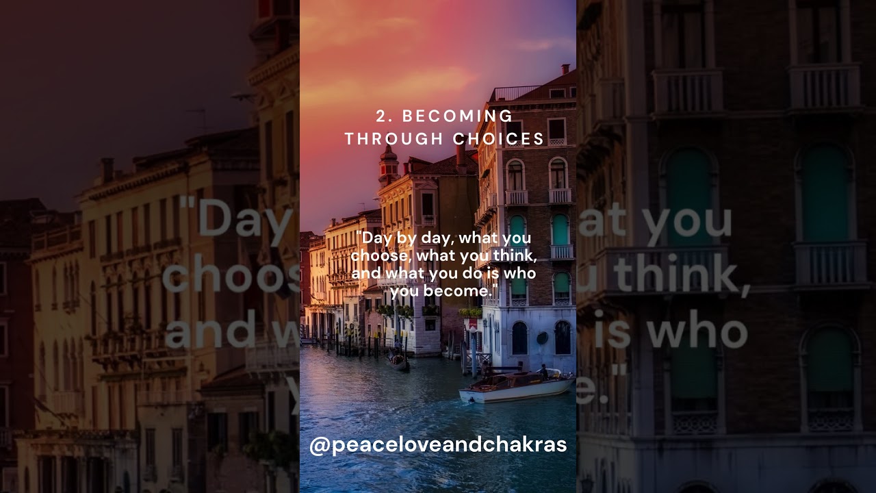 Becoming Through Choices #MakeYourChoice #shapeyourlife  #personalgrowth  #chakra