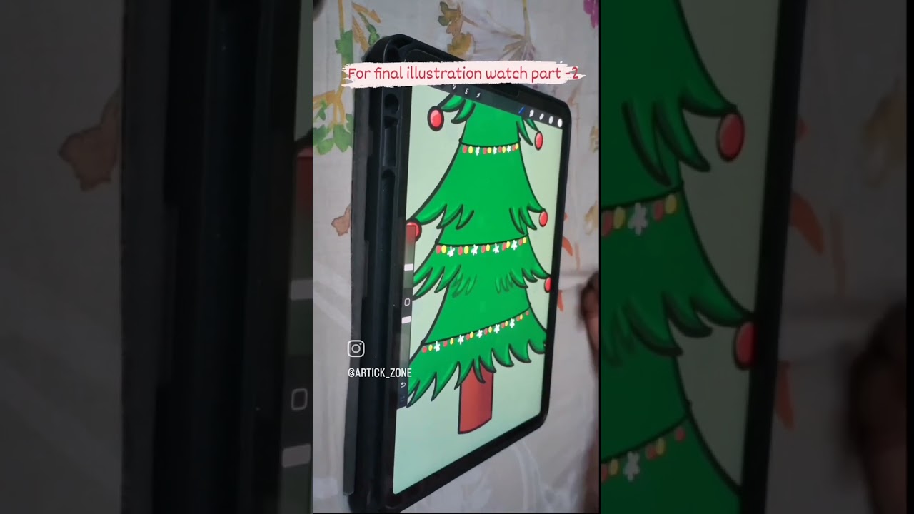 #latepost #christmas post.. #christmastree #illustration #christmas