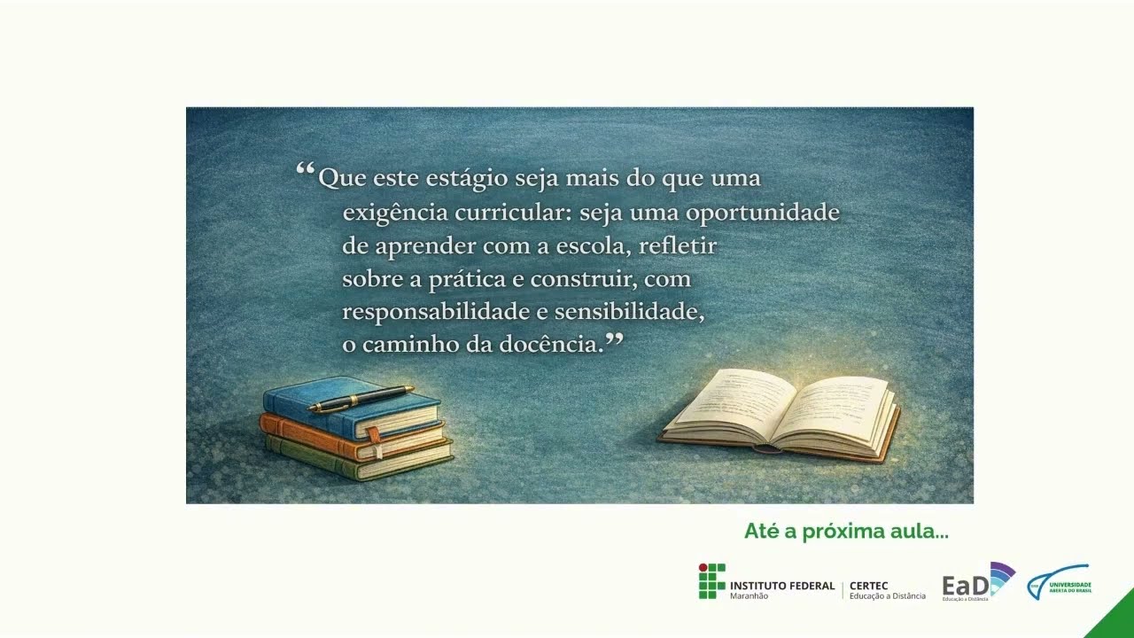 Aula de abertura - Estágio Supervisionado I - Profa. Claudia Machado