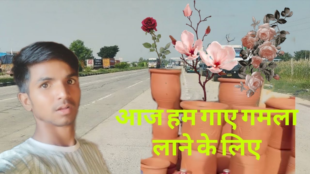 आज हम गए गमला लाने के लिए गमला फूल फ्लावर