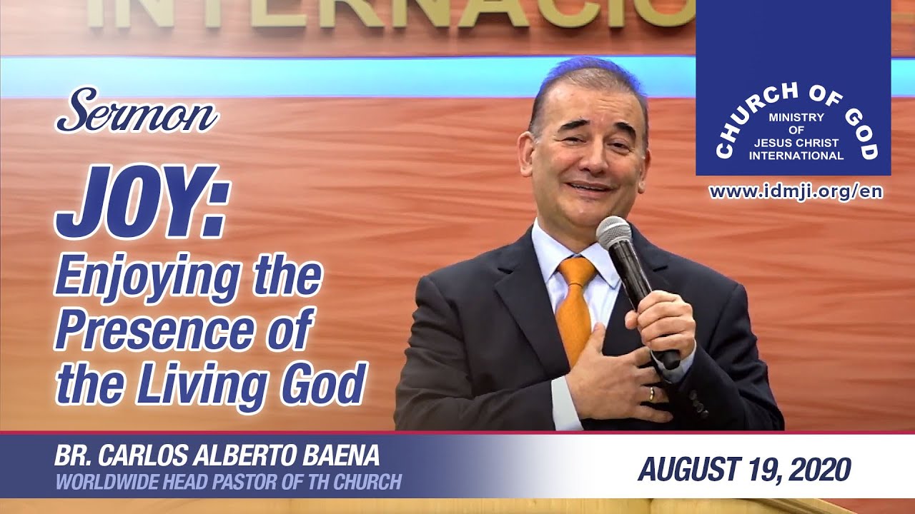 Sermon: "Joy: Enjoying the Presence of the Living God" by Br. Carlos Alberto Baena -  CGMJCI